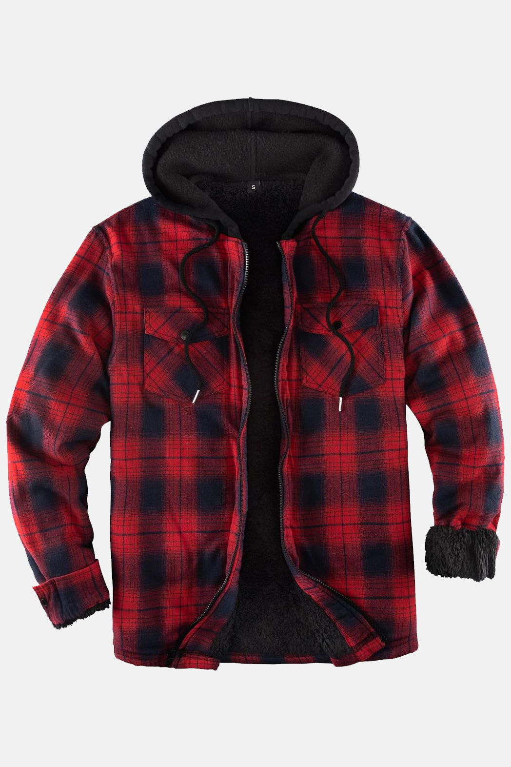 mens-sherpa-flannel-jacket-with-hood mens-sherpa-flannel-jacket-with-hood